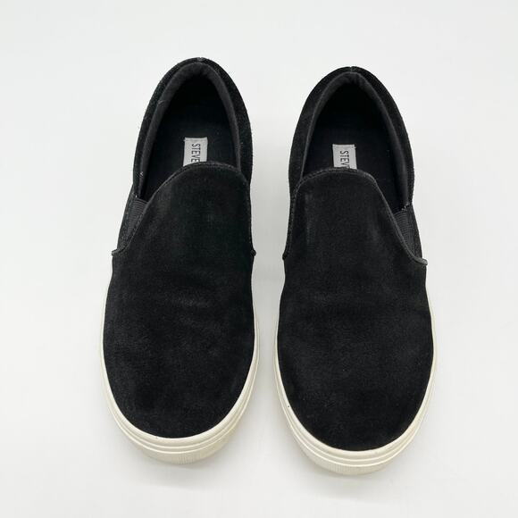 Steve Madden Womens Size 8.5 Suede Slip On Coulter Sneakers Minimalist Classic - Picture 2 of 9